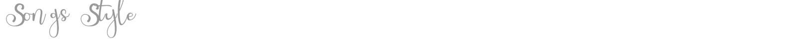 Songs Style font preview